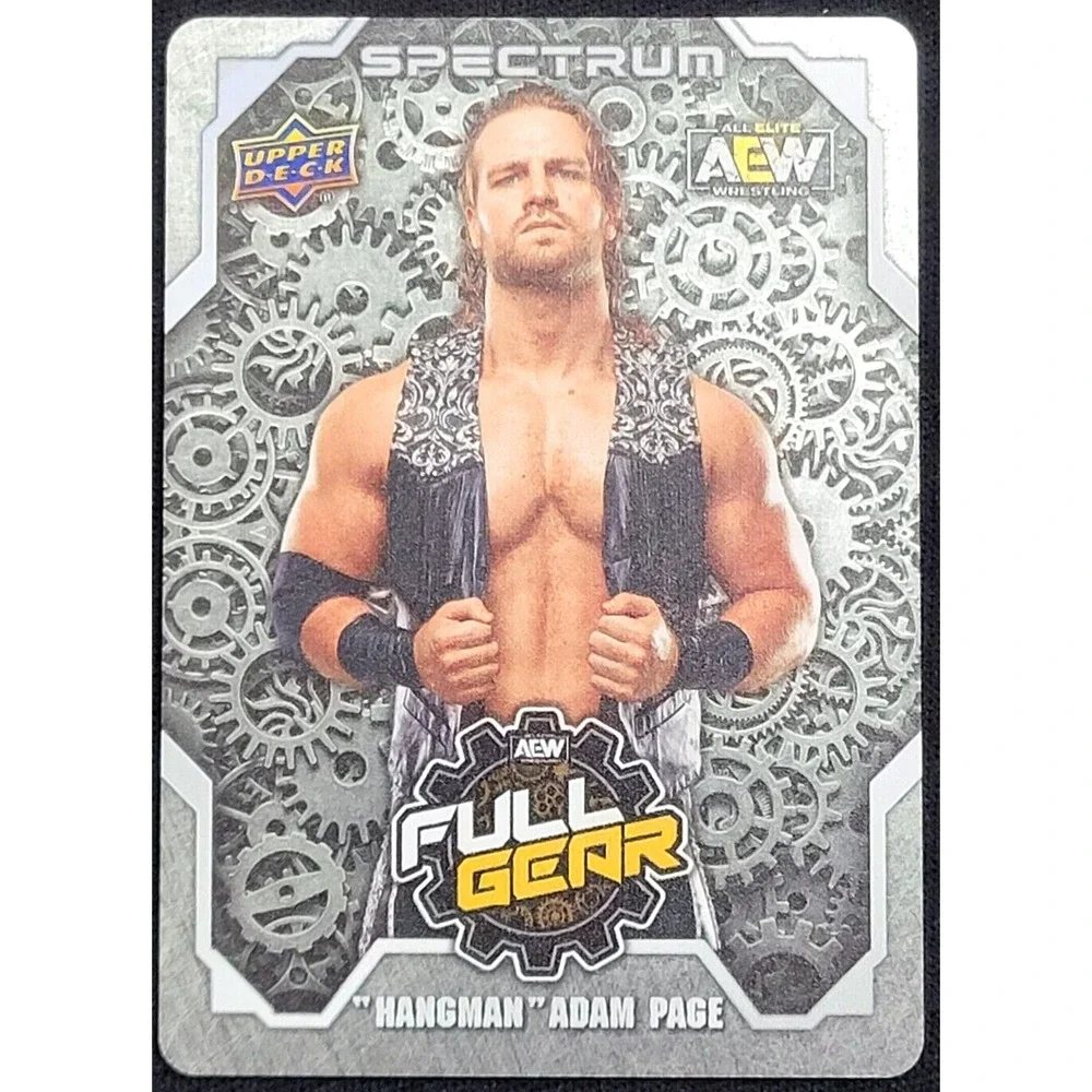 2021 UPPER DECK AEW SPECTRUM HANGMAN ADAM PAGE FULL GEAR SP METAL‎ CARD